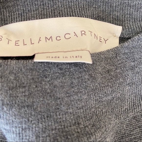 Stella McCartney Gray Crop Flair Wool Blend Zipper Pants 0- 2/36 - Picture 7 of 8